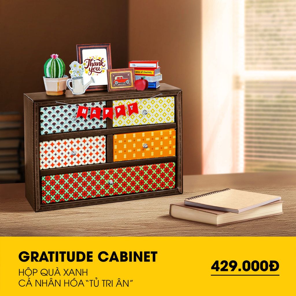 HỘP QUÀ XANH CÁ NHÂN HÓA TỦ TRI ÂN - GRATITUDE CABINET