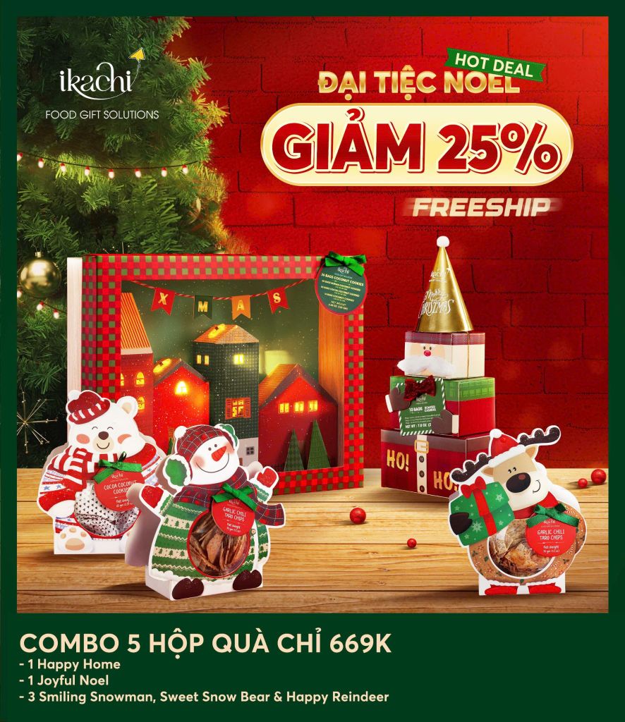 ĐẠI TIỆC NOEL 2 - COMBO 5 HỘP QUÀ