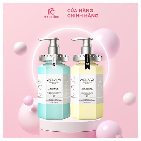 Bộ Gội Xã Phục Hồi Nấm Truffle Weilaiya Premium Repair Series Gội 450ml + Xả 450ml