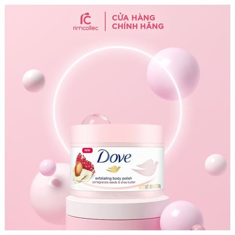 Tẩy Tế Bào Chết Dove Lựu Exfoliating Body Polish 225ml (Bản Đức)