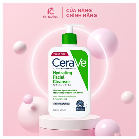 Sữa Rửa Mặt Giúp Làm Sạch Sâu Dành Cho Da Thường Và Da Khô Cerave 473ml