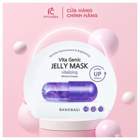 Mặt nạ Banobagi Vita Genic Vitalizing Mask Collagen Màu Tím 10 miếng (Mẫu Trắng)