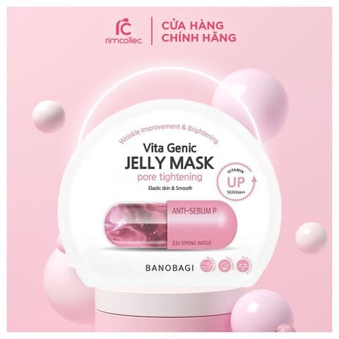 Mặt nạ Banobagi Vita Genic Pore Tightening Anti Sebum P Màu hồng 10 miếng (Mẫu Trắng)