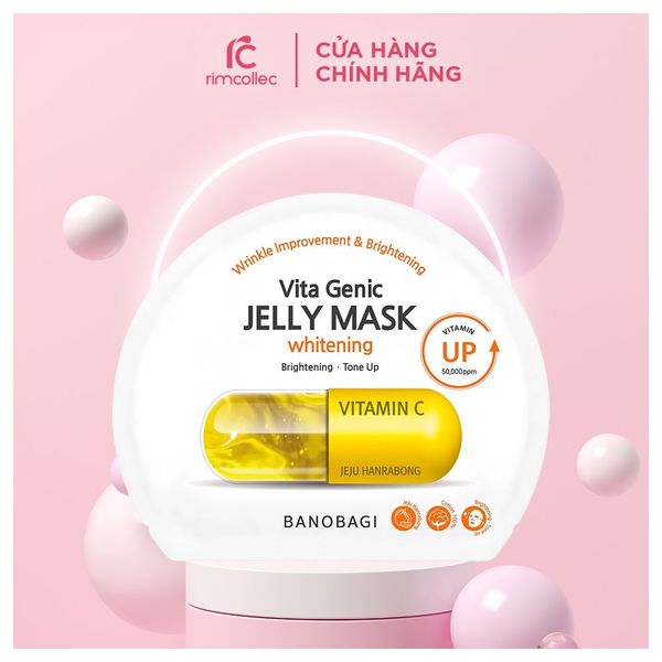 Mặt nạ Banobagi Vita Genic Jelly Mask Vitamin C Vàng 10 miếng ( Mẫu trắng)