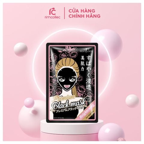 Mặt Nạ Hoa Hồng Dưỡng Trắng Da Sexylook Intensive Brightening Black Facial Mask 5 Miếng