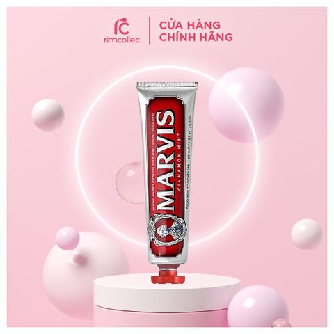 Kem Đánh Răng Marvis Cinnamon Mint Màu Đỏ Quế Hồi 85ml