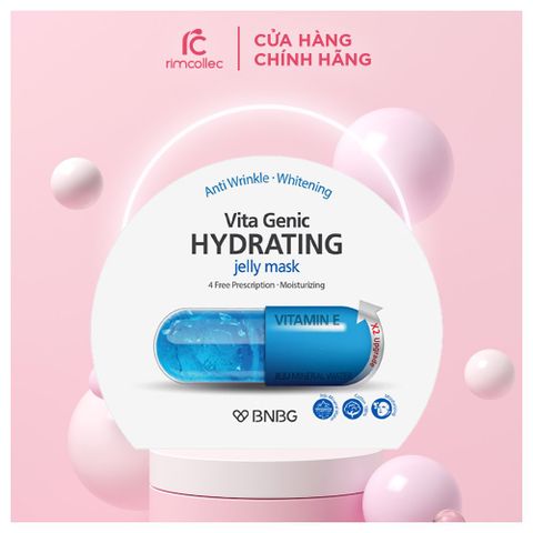 Mặt Nạ Dưỡng Da BNBG Jelly Mask Màu Xanh Cấp Ẩm Hộp 10 Miếng