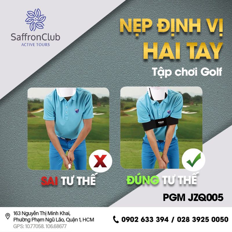  Nẹp định vị hai tay tập chơi Golf - PGM JZQ005 