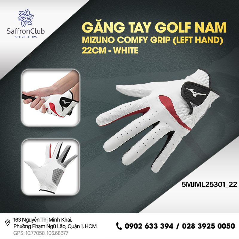  Găng tay golf nam MIZUNO Comfy Grip (Left hand) 