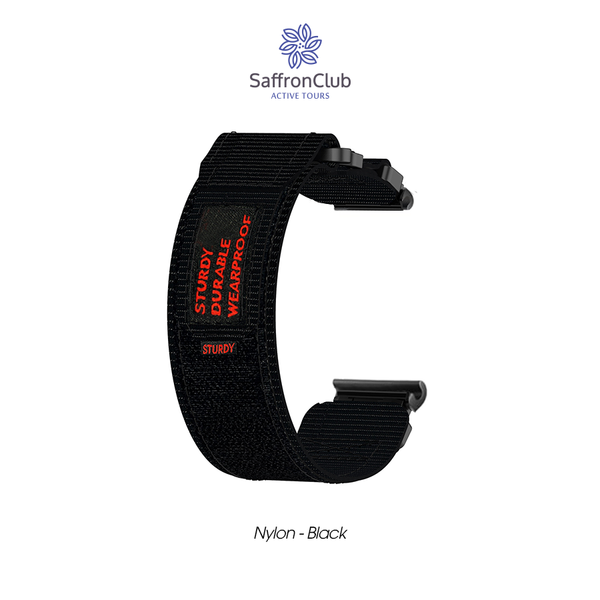  Lock Fit 22mm Nylon Band - Black (Seat Belt) 