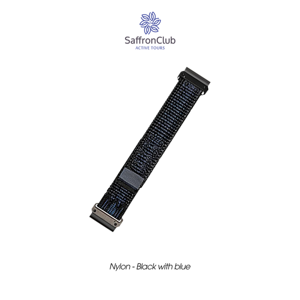  Lock Fit 26mm Nylon Band - Black/Blue (Seat Belt) 