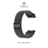  Lock Fit 26mm Nylon Band - Black/Blue (Seat Belt) 