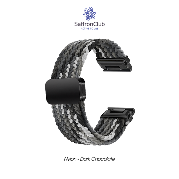  Lock Fit 26mm Soft Nylon Band - Black/White 