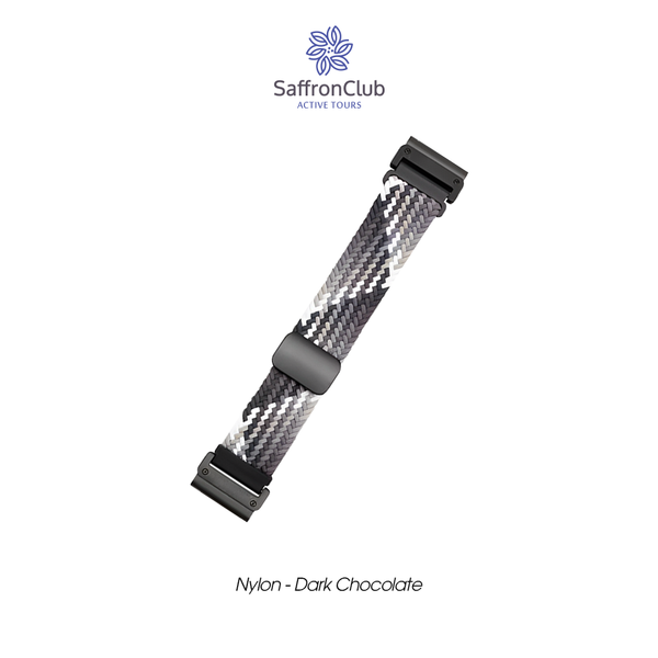  Lock Fit 26mm Soft Nylon Band - Black/White 