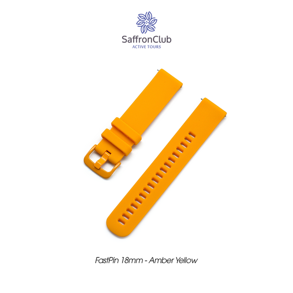  Fast Pin 18mm Band - Amber Yellow 