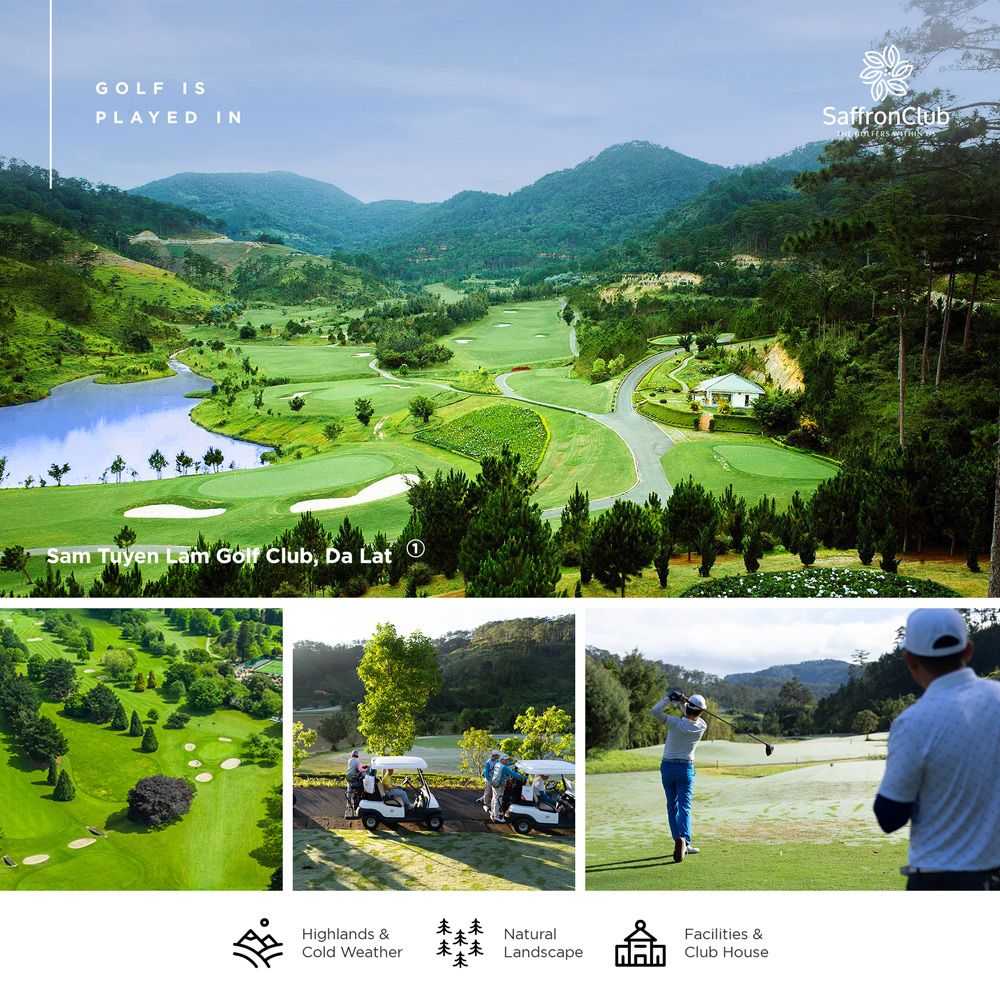  Da Lat Golf (Da Lat 1200 Golf + Sam Tuyen Lam Golf + Sightseeing) - 3 Days 2 Nights 