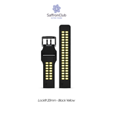  Lock Fit 20mm Band - Black/Yellow 