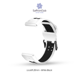  Lock Fit 20mm Band - White/Black 