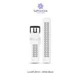  Lock Fit 20mm Band - White/Black 
