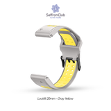  Lock Fit 20mm Band - Gray/Yellow 