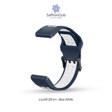  Lock Fit 20mm Band - Blue/White 