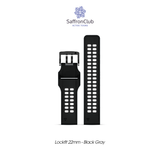  Lock Fit 20mm Band - Black/Gray (buckle) 