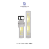  Lock Fit 22mm Band - Gray/Yellow 