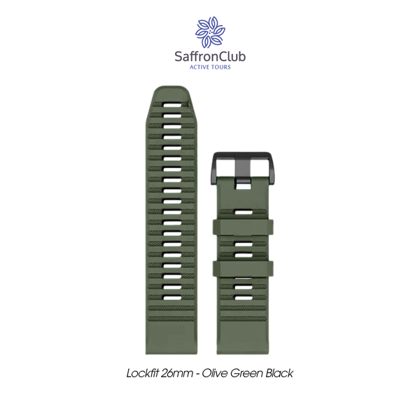  Lock Fit 26mm Band - Olive Green/Black 
