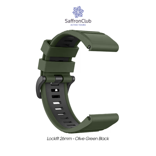  Lock Fit 26mm Band - Olive Green/Black 