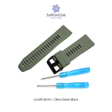  Lock Fit 26mm Band - Olive Green/Black 