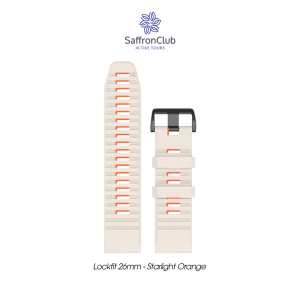  Lock Fit 26mm Band - White/Orange 
