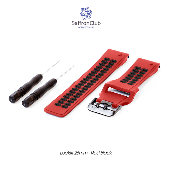  Lock Fit 26mm Band - Red/Black 