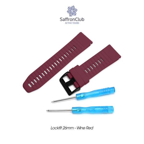  Lock Fit 26mm Band - Wine Red 
