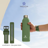  Lock Fit 26mm Band - Military Green/Black 