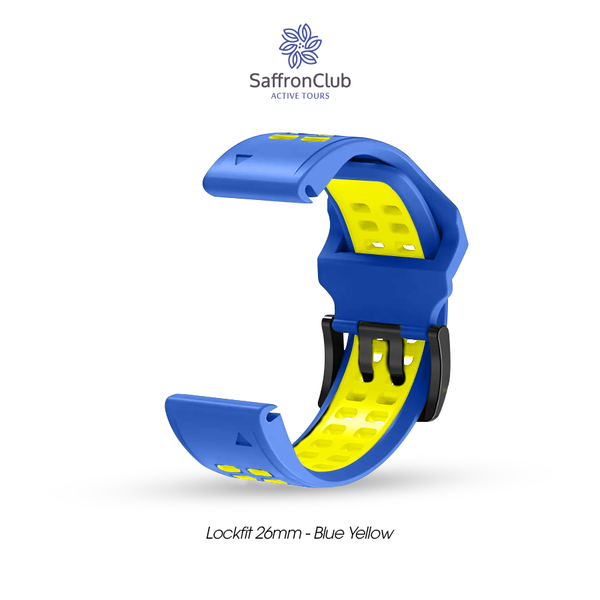  Lock Fit 26mm Band - Blue/Yellow 