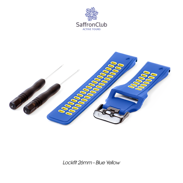 Lock Fit 26mm Band - Blue/Yellow 