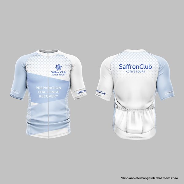  Áo đạp xe - Trắng 