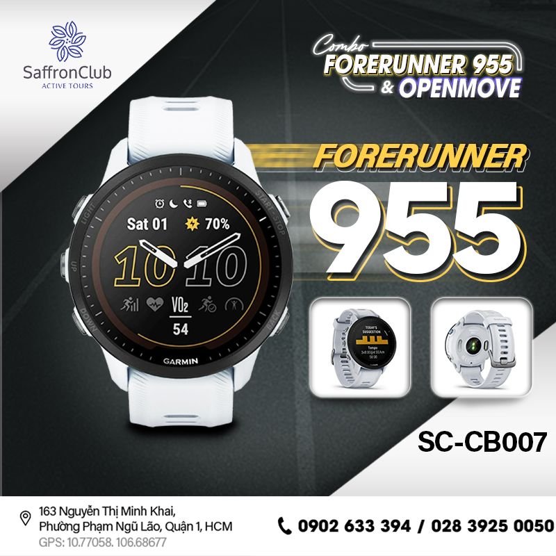  Combo tai nghe SHOKZ OpenMove & đồng hồ GARMIN Forerunner 955 