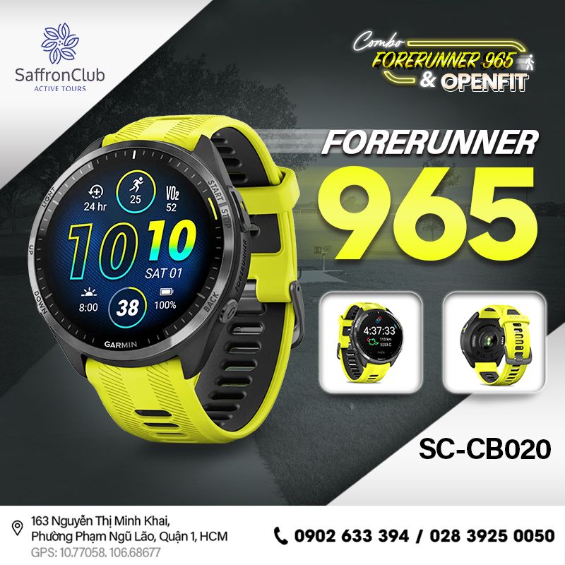  Combo tai nghe SHOKZ OpenFit & đồng hồ GARMIN Forerunner 965 