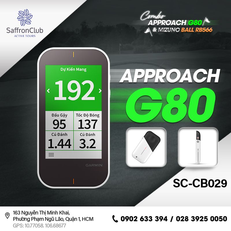  Combo GARMIN Approach G80 & MIZUNO Ball RB566 