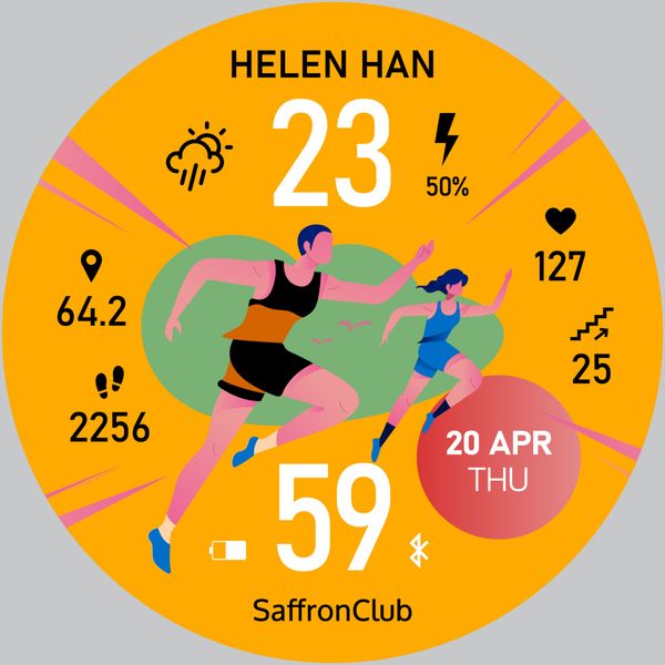  Chủ đề chạy bộ - Vàng hổ phách 