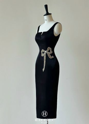 BLACK BOWTIE DRESS