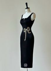 BLACK BOWTIE DRESS