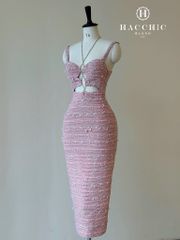 PINK TWEED DRESS