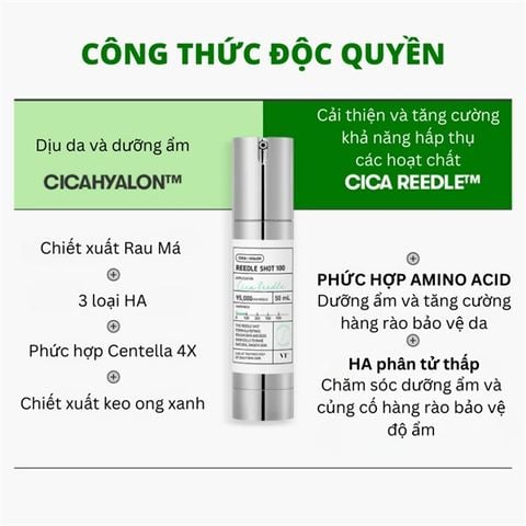 Tinh Chất Vi Kim Serum VT Cica Reedle Shot 300 50ml
