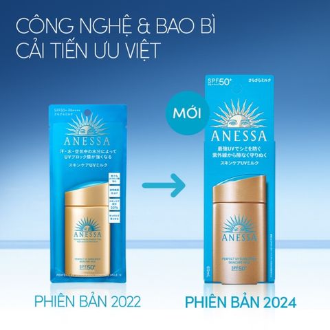 Sữa Chống Nắng Anessa Perfect UV Sunscreen Skincare Milk SPF50+/PA++++ 60ml