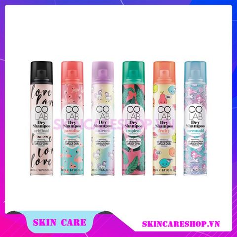 Dầu Gội Khô Colab Dry Shampoo 200ml