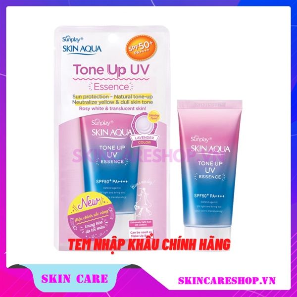 Kem chống nắng hiệu Chỉnh Sắc Da Sunplay Skin Aqua Tone Up UV Essence SPF50+ PA++++ 50g