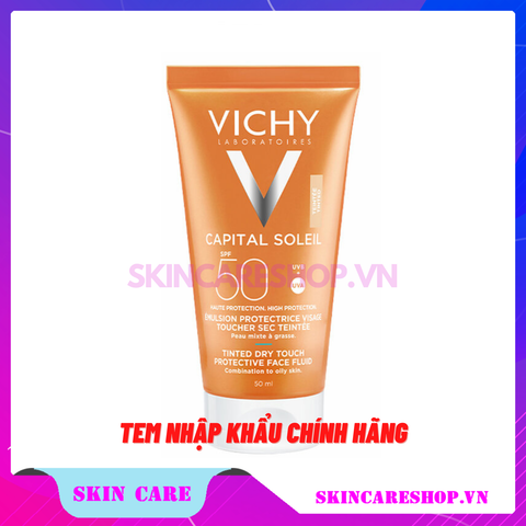 Kem Chống Nắng Vichy Capital Soleil Dry Touch Protective Face Fluid SPF50 UVB+UVA 50ml