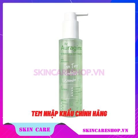 Gel Rửa Mặt Làm Sạch Sâu Cho Da Dầu Mụn The Auragins Oil Balancing Gel Cleanser 30ml